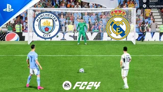 EA FC 24 | Manchester City VS Real Madrid | Ronaldo VS Messi | Penalty Shootout | UCL Final | PS4