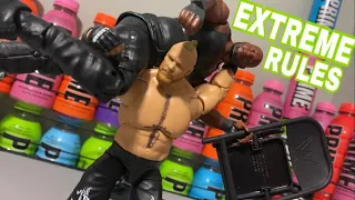 Brock Lesnar VS OMOS | Action Figure Match | Extreme Rules
