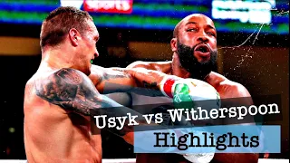 Oleksandr USYK vs Chazz Witherspoon HIGHLIGHTS | HD - 60fps