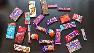 Lots of candies, surprise toys, chocolate opening video, lots of chocolates,Cadbury celebration