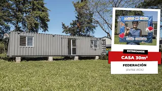 🚚🏞Volvemos a Entre Ríos a entregar una #casa #CONTAINER de 30m²  | 📍 FEDERACIÓN, ENTRE RÍOS