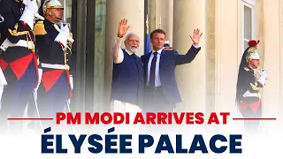 PM Modi arrives at Élysée Palace