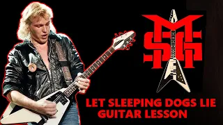 MICHAEL SCHENKER GROUP Let Sleeping Dogs Lie Guitar Lesson (Rhythm Parts)