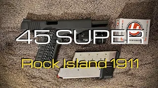 45 Super in my Rock Island 1911!!!! | Underwood Ammo 255 grain HARD CAST