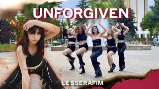 [KPOP IN PUBLIC | ONE TAKE] LE SSERAFIM (르세라핌) 'UNFORGIVEN' dance cover by Bloodless