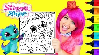 Coloring Shimmer And Shine Nazboo Dragon Coloring Page Prismacolor Markers | KiMMi THE CLOWN