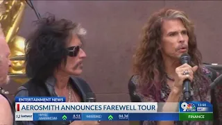 Aerosmith announce farewell tour.