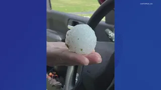 'Baseball sized' hail hits southern Indiana during severe storms