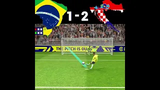 Brazil vs Croatia 🎯🔥 || Penalty Shootout -efootball™ Highlights #shorts #efootball2023 #pesmobile