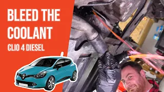 How to bleed the coolant Clio mk4 1.5 dCi 🚗