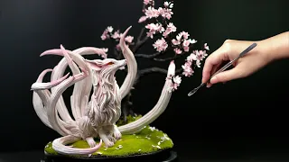 Creating a Nine-Tailed Fox🦊with Polymer Clay