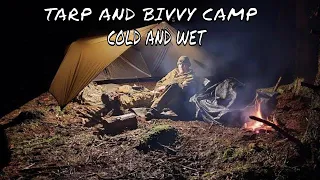 Solo Tarp And Bivvy Camping In Wet Weather