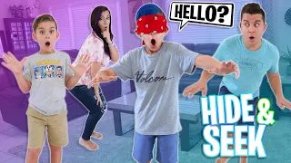 Blindfolded Hide and Seek Challenge! FUNhouse Family