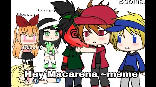 Hey Macarena meme/ppgs x rrbs/Gacha life version