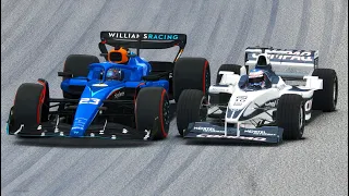 Williams F1 2023 vs Williams F1 2000 (Jenson  Button) - Silvertone GP