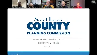 Planning Commission Executive Meeting September 11, 2023