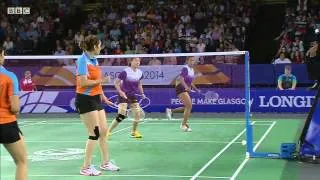 Mixed Team Bronze - SIN vs IND - WD - 2014 Commonwealth Games badminton