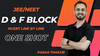 D & F Block Elements 12th | ONE SHOT | NCERT Revision | Handwritten short notes | Paras Sir