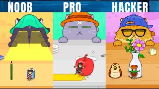 NOOB vs PRO vs HACKER - Hide and Seek: Cat Escape! Gameplay