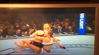 Miesha Tate vs Holly Holms UFC 196 Finish