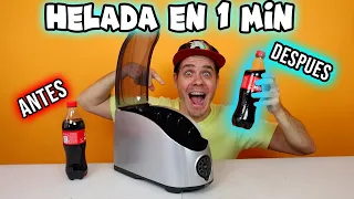 Probamos maquina para enfriar en 1 minuto tus bebidas // pongamoslo a prueba // cooper cooler