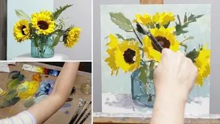 OIL PAINTING DEMONSTRATION - SUNFLOWERS: Tips & Techniques for a Still Life with Clare Bowen