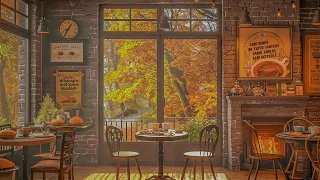 Cozy Cabin Porch Coffee Shop Ambience☕With Relaxing Piano Jazz for Working, Studying, Sleep #10