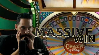 MASSIVE WIN ON CRAZY TIME, Evolution Gaming