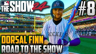 MLB The Show 24 Road to the Show | Dorsal Finn (Catcher) | EP8 | MAJOR LEAGUE DEBUT