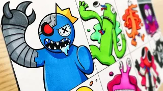 Drawing ROBLOX - R.I.P Rainbow Friends / BLUE's Dark Secret / The Forgotten Rainbow Friend