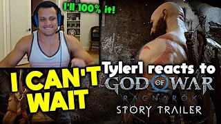 Tyler1 reacts to God of War Ragnarök - Story Trailer