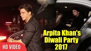 Shahrukh Khan At Arpita Khan's Diwali Party 2017 | SRK At Salman's Sister Arpita Khan's Diwali Party