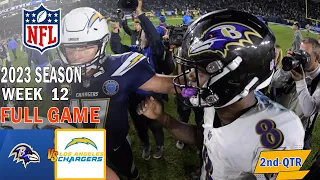 Baltimore Ravens vs Los Angeles Chargers FULL GAME 2nd 11/26/23 Week 12 | NFL Highlights Today