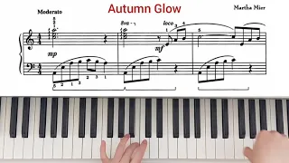 Осеннее Сияние на Пианино / Autumn Glow Martha Mier (Tutorial)
