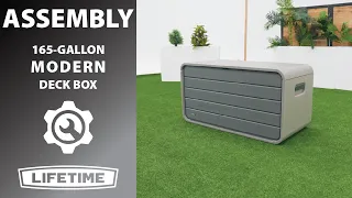 Lifetime 165 Gallon Modern Deck Box | Lifetime Assembly Video