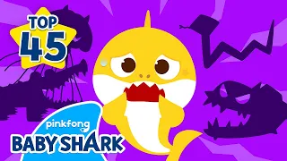 Spooky Monsters, Go Away! | +Compilation | Baby Shark Sing Along | Baby Shark Official