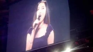 Because You Loved Me Charice and Celine Duet 9-15-08 MSG with audience Standing Ovation