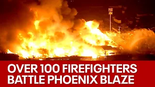 Massive fire at Phoenix scrapyard