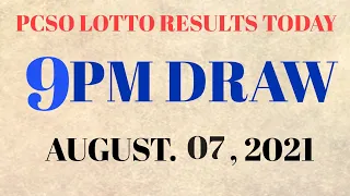 Lotto Result Today 9pm August 7 2021 6/55 6/42 6D Swertres Ez2 PCSO