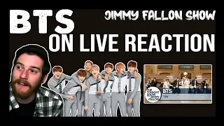 BTS: ON Live REACTION (at Grand Central Terminal for The Tonight Show) 😭 [BTS WEEK]