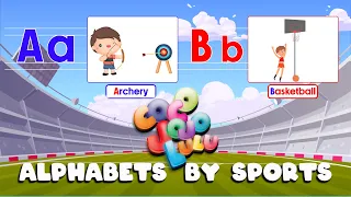 Learn English Alphabets by Sports Names  | Coco Jojo Lulu | Malayalam