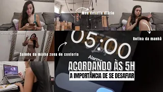 Como um SIMPLES HÁBITO de acordar cedo MUDOU MINHA VIDA para melhor! | Acordando às 5 da manhã