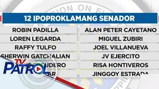 KILALANIN: 12 senador na nakatakdang iproklama ng Comelec | TV Patrol