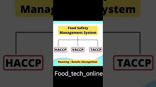 Food safety management system  #haccp #fssaicbt2 #fssai #food #fso #gate #tspscfso #technicalofficer