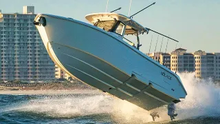 Built for the Battle ! Solace 32 Center Console Hull #1  (Miami Boat Show)