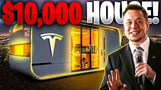 Tesla's Insane $10,000 Home For Sustainable Living Revealed 😮😮