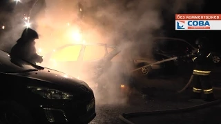 На Опалихинской сгорел Mercedes