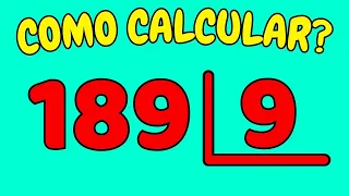 COMO CALCULAR 189 DIVIDIDO POR 9?| Dividir 189 por 9