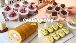 [SUB]taro cream roll,taro custard, Oreo ice cream and more|Asian food|cooking compilation.