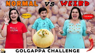 GOLGAPPA CHALLENGE | Normal vs Weird | Eating Challenge | Aayu and Pihu Show